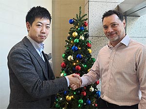 Masaki Mori, CoGri Japan's New Business Development Manager With Jason Blackmore, CoGri Asia's Regional Manager